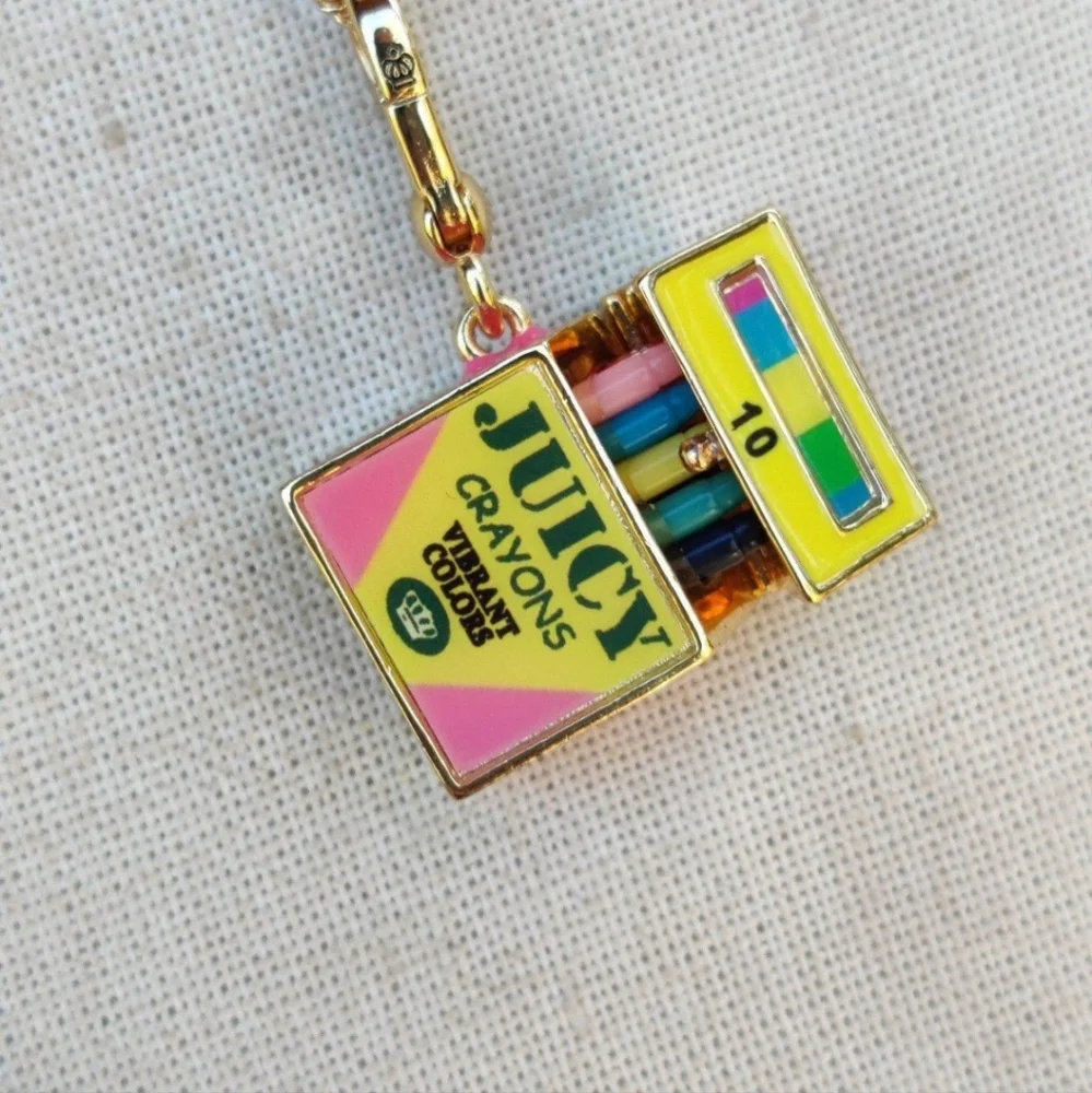 RARE Retired Juicy Couture Crayon box necklace - Picture 8 of 11